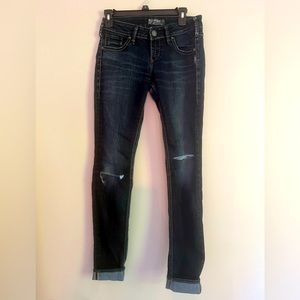 Silver size 26 skinny jeans